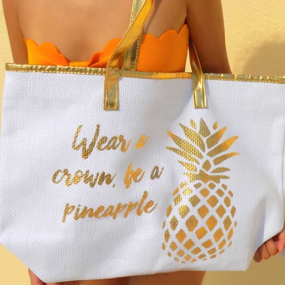 "Wear A Crown, Be A Pineapple" Tote Bag